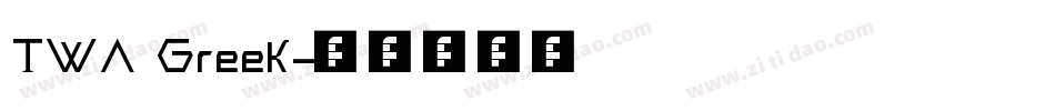 TWA Greek字体转换